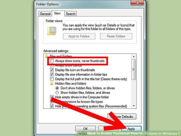 728x546 How To Enable Thumbnail View For Pictures In Windows Steps