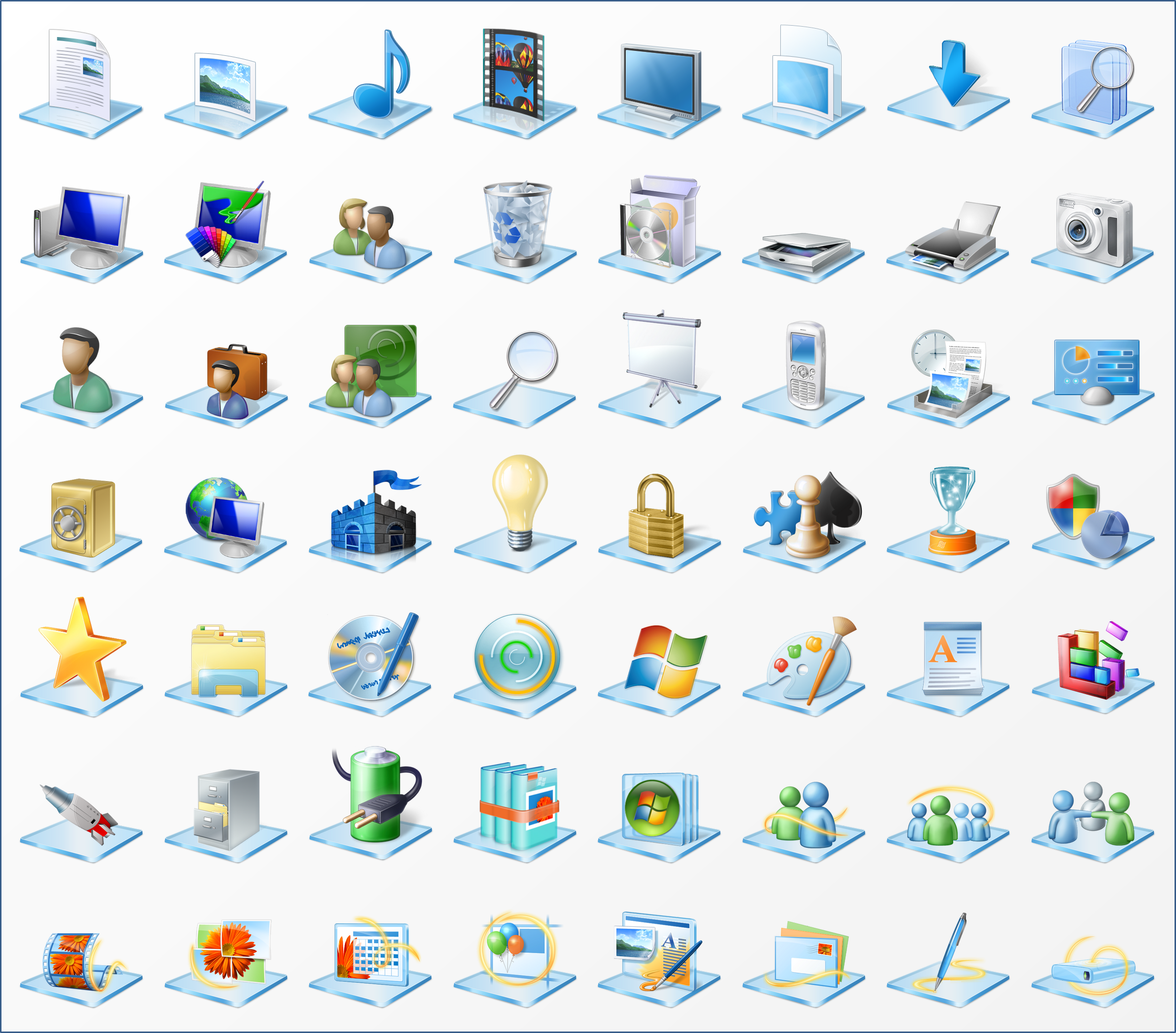Системный ярлык. Стандартные иконки. Иконка Windows. Иконка Windows 7. Системные иконки.