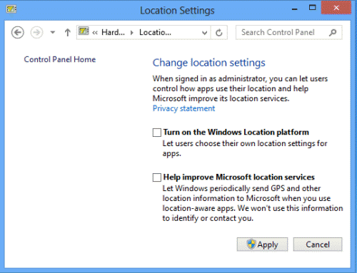 How To Enable Or Disable Location Sensing In Windows 500x383 How To Enable Or Disable Location Sensing In Windows