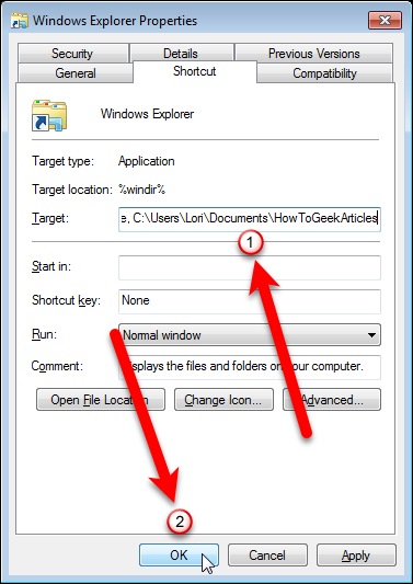How To Set A Custom Startup Folder In Windows' Explorer 377x533 How To Set A Custom Startup Folder In Windows' Explorer