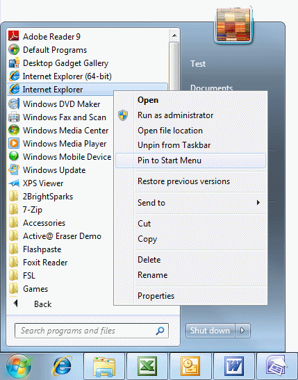 Windows Start Menu, Taskbar And Desktop 429x547 Windows Start Menu, Taskbar And Desktop