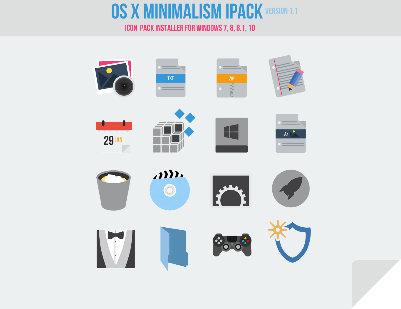 1365x1052 Os X Minimalism Ipack Mr Blade Designs