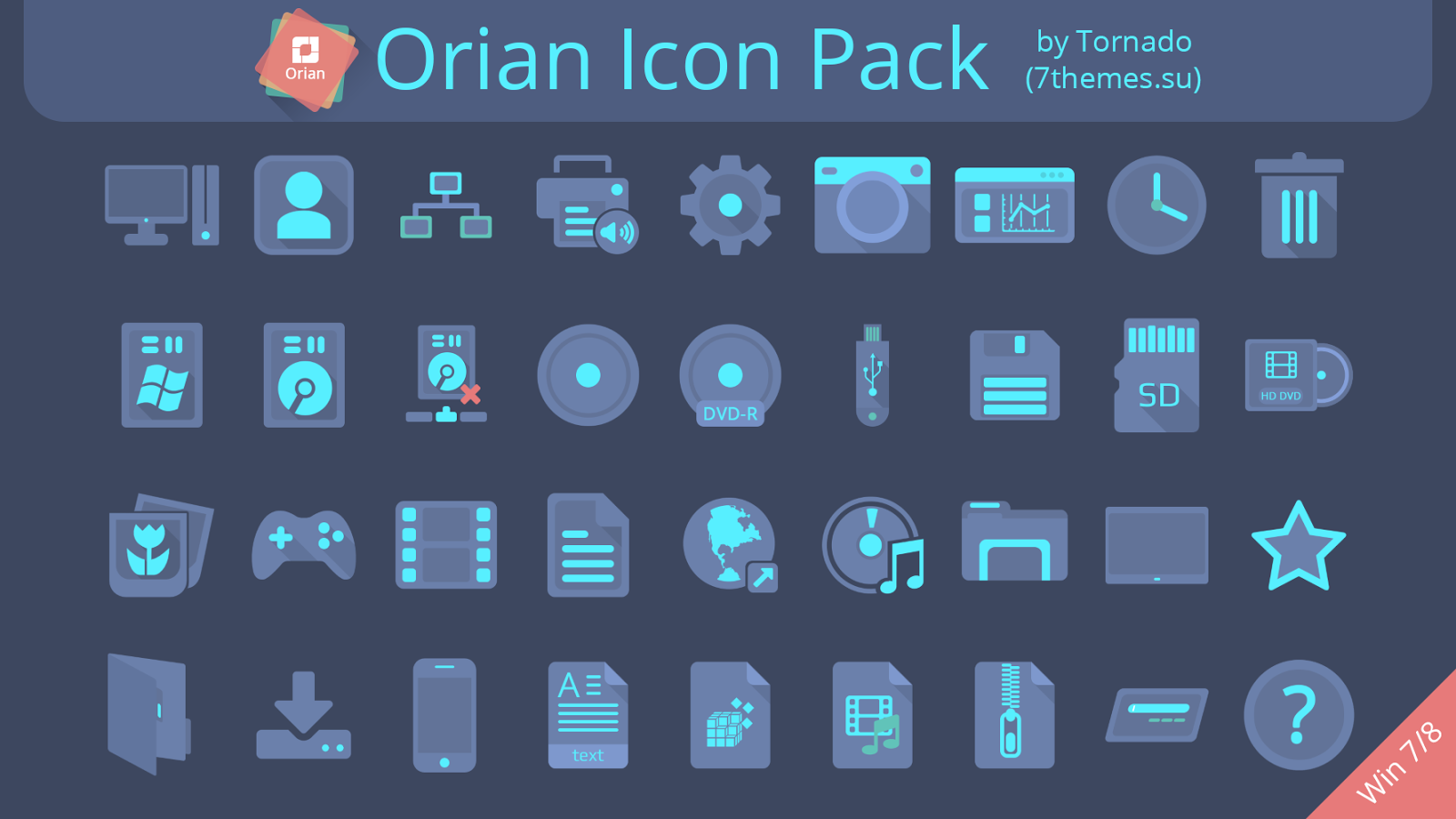 1600x900 Orian Icon Pack Installer Cleodesktop