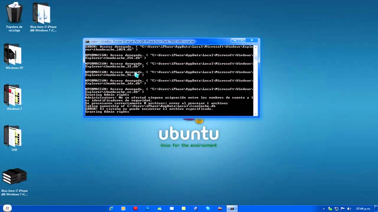 1280x720 Blue Aero Iconpack Installer Windows Xp