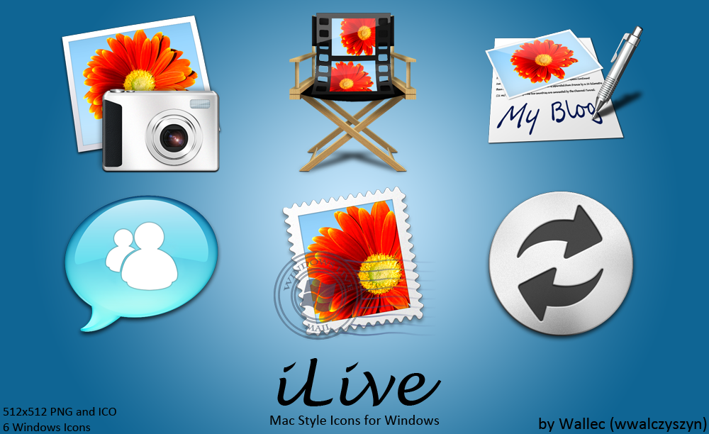 1000x612 Mac Style Windows Icon Set For Windows Live