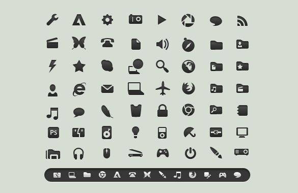 585x380 Minimalist Icon, Symbol Pictogram Sets Visions Of Pictograms