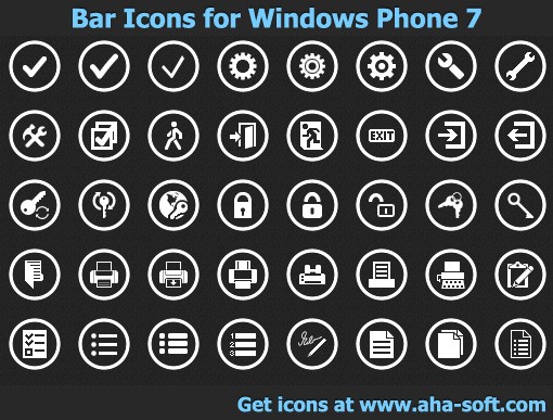 510x387 App Bar Icons For Windows Phone Shareware Download