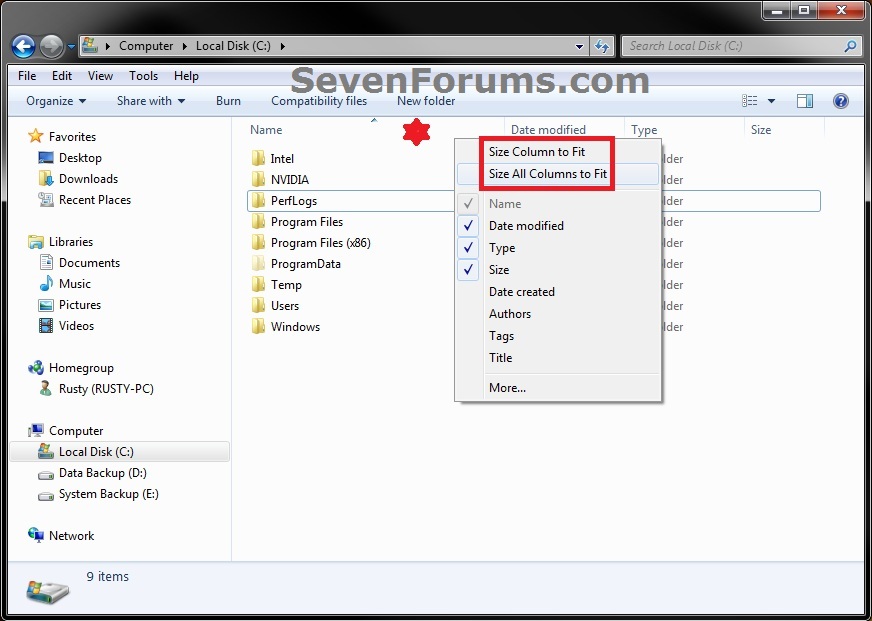 872x621 Windows Explorer Columns
