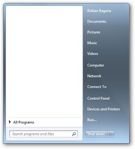 439x486 Windows Start Menu User Picture Remover Remove Windows Start