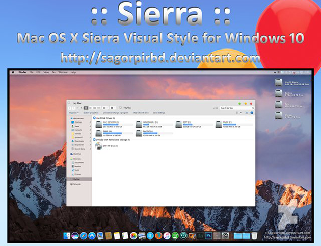 630x482 How To Have A True Macos Sierra Look And Feel In Windows