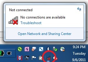 microsoft virtual miniport adapter shows as not connected