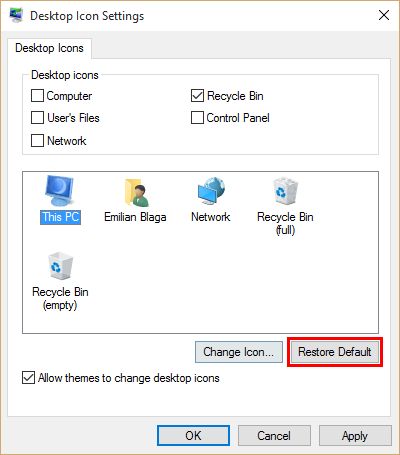 400x455 How To Customize The Desktop Change Or Restore Shortcut Icons