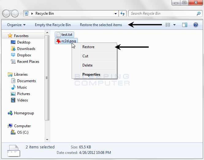 666x522 How To Use The Windows Recycle Bin
