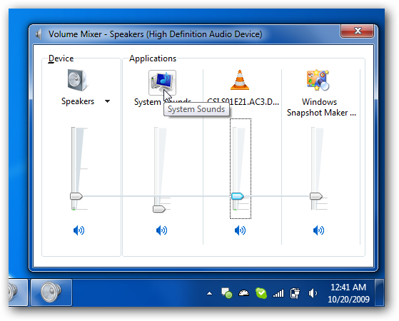 559x450 Windows Volume Mixer Enables Quick Access To Sound Settings