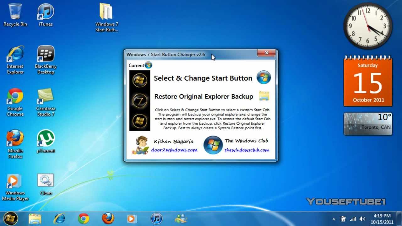 1280x720 How To Change Windows Start Button Orb