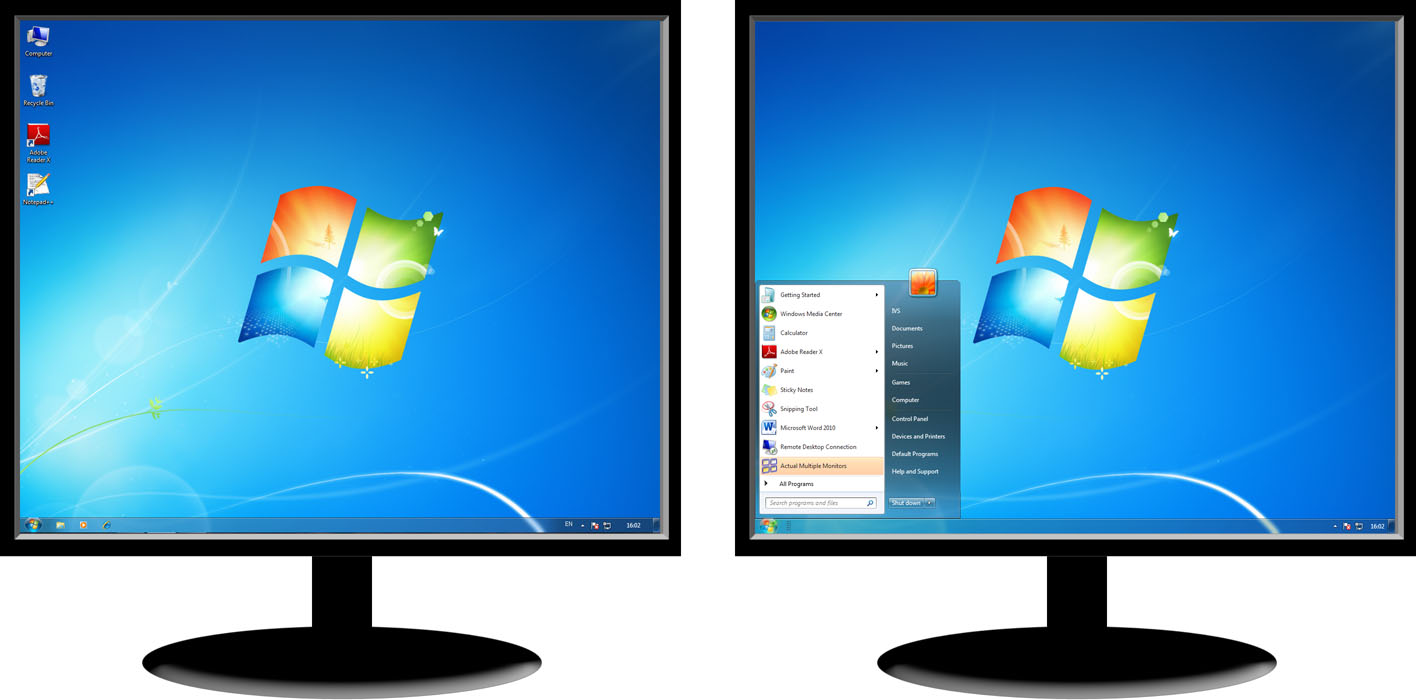 1416x700 Windows Dual Monitor Taskbar How To Extend Windows Taskbar