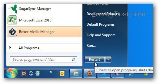 525x278 Change Windows Start Menu Power Button To Always Restart