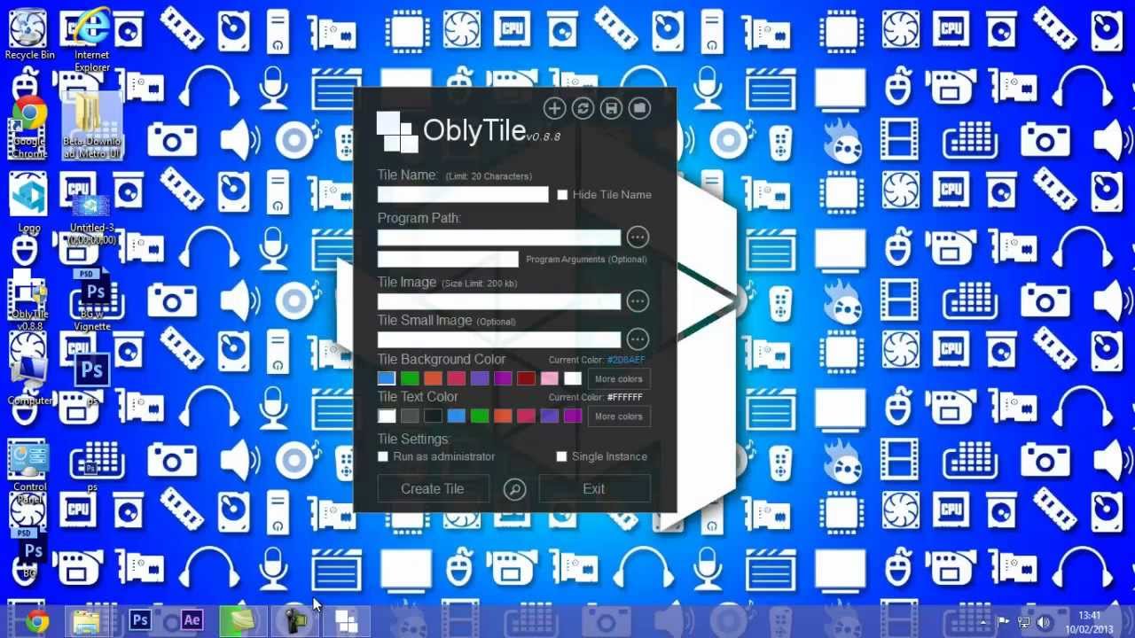 1280x720 Custom Icon Windows