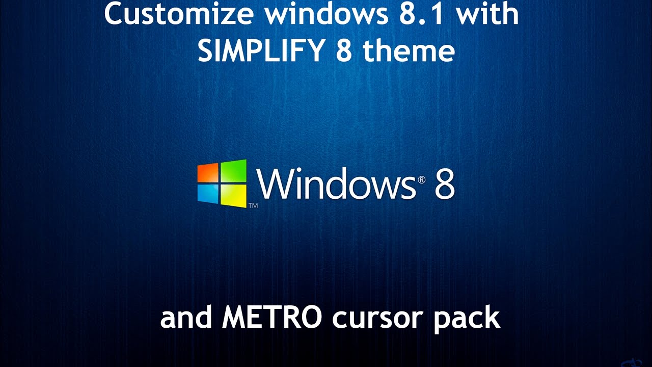 1280x720 Customize Windows Apply Custom Theme, Cursor And Icon Packs
