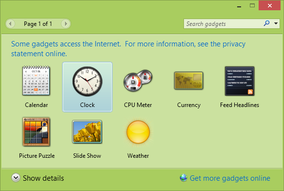 582x391 Desktop Gadget Pack For Windows
