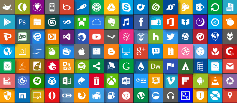 800x350 Beautiful Windows Icon Packs