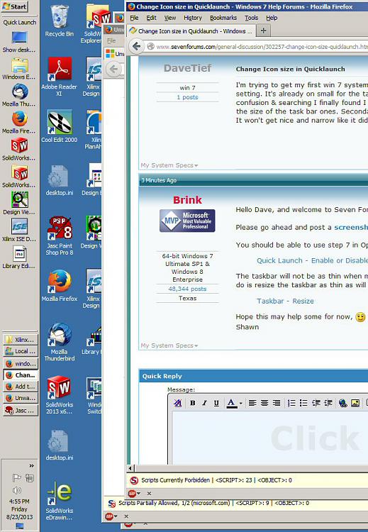 519x750 Change Icon Size In Quicklaunch Solved
