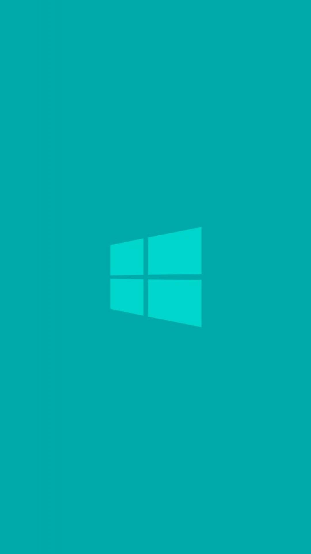 1080x1920 Metro Windows Cyan Light Clean Logo Wallpaper