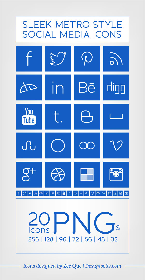 600x1154 Windows Metro Style Sleek Social Media Icons