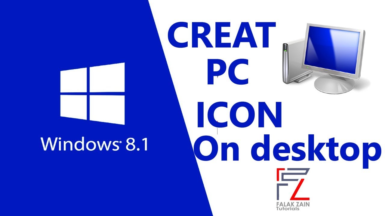 1280x720 How To Create Desktop Icon For My Computer This Pc Icon