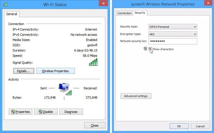 734x457 How To Recover Forgotten Wi Fi Passwords In Windows Windows Tips