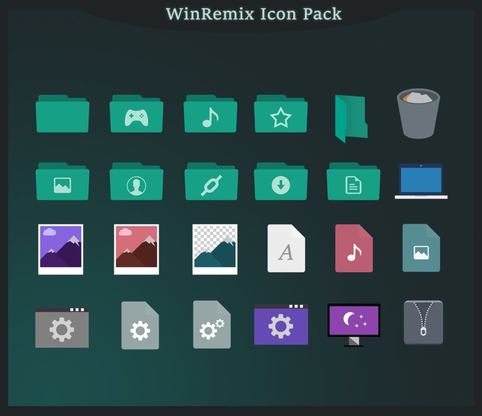 962x830 Winremix Icon Pack For Windows