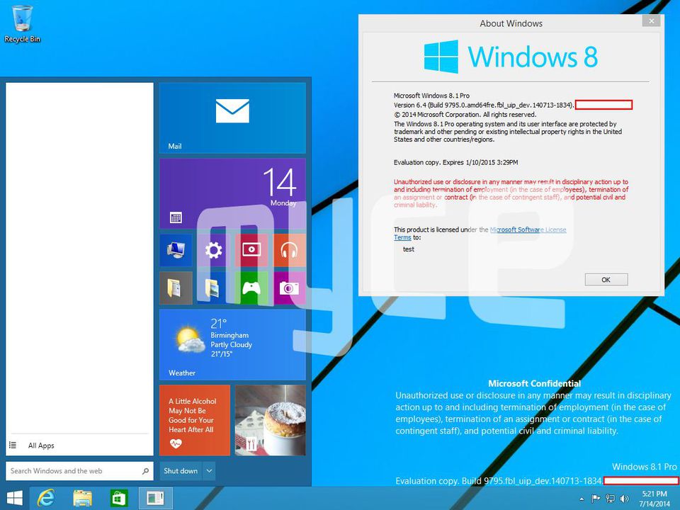 New Windows Screenshots Reveal Return Of The Start Menu 960x720 New Windows Screenshots Reveal Return Of The Start Menu