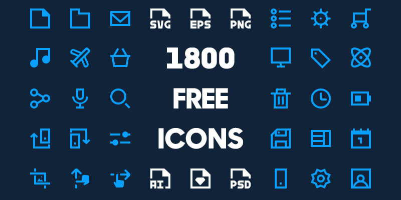 800x400 Free Minimal Icon Pack Bypeople