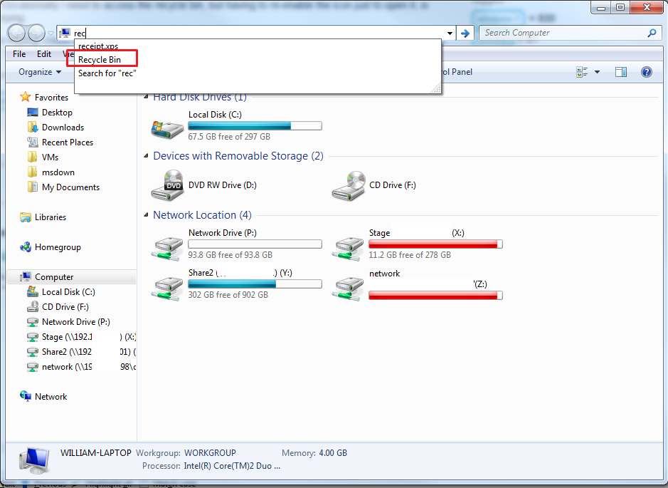 939x685 How Can I Get To The Recycle Bin Without The Desktop Icon