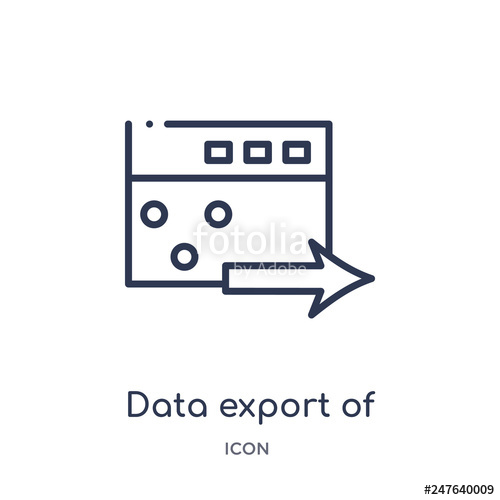 500x500 Data Export Of A Window With An Arrow Icon From User Interface