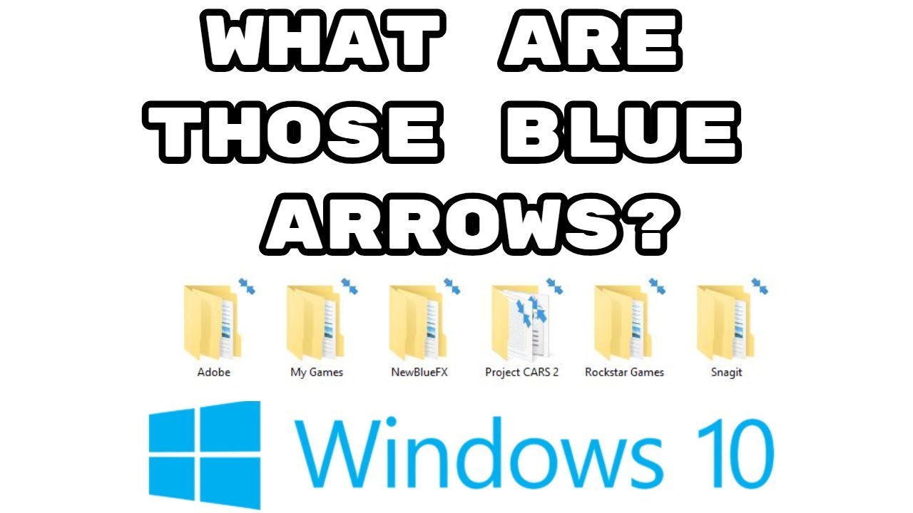 1280x720 Blue Arrows On Desktop Icons And Folders How To Remove