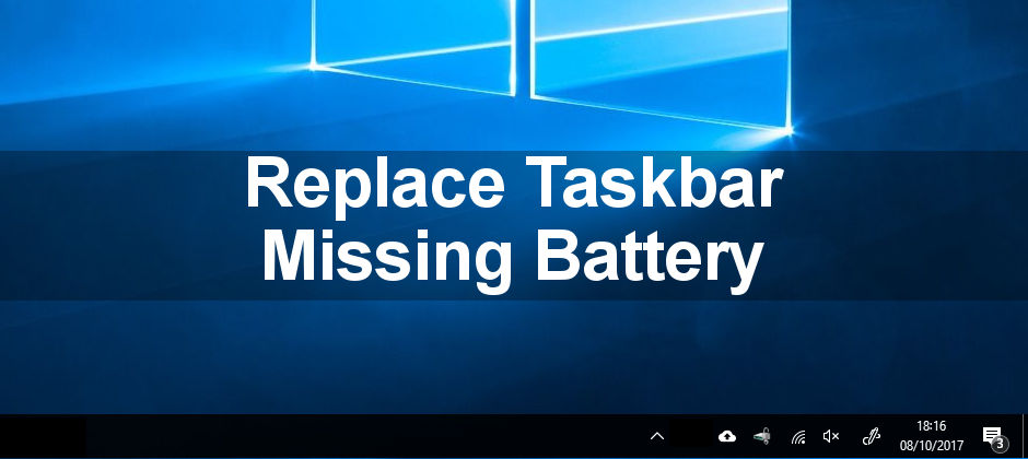 Fix A Missing Battery Icon On The Taskbar In Windows 940x420 Fix A Missing Battery Icon On The Taskbar In Windows