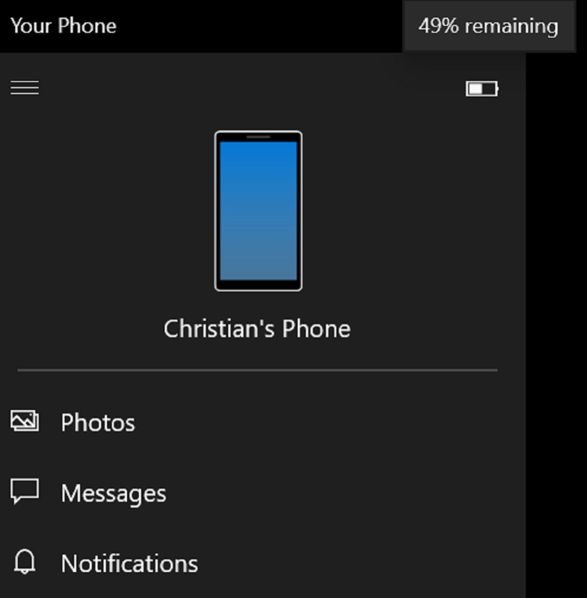Windows Your Phone App Will Get A Battery Indicator Soon 1200x1224 Windows Your Phone App Will Get A Battery Indicator Soon