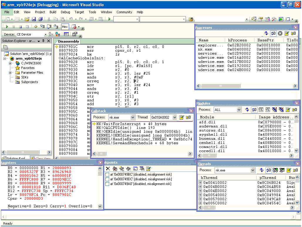 1029x773 Driver For Windows Embedded Ce Debugging Windows