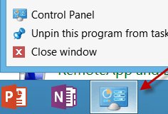 236x160 How To Pin Control Panel Icon To Windows Taskbar