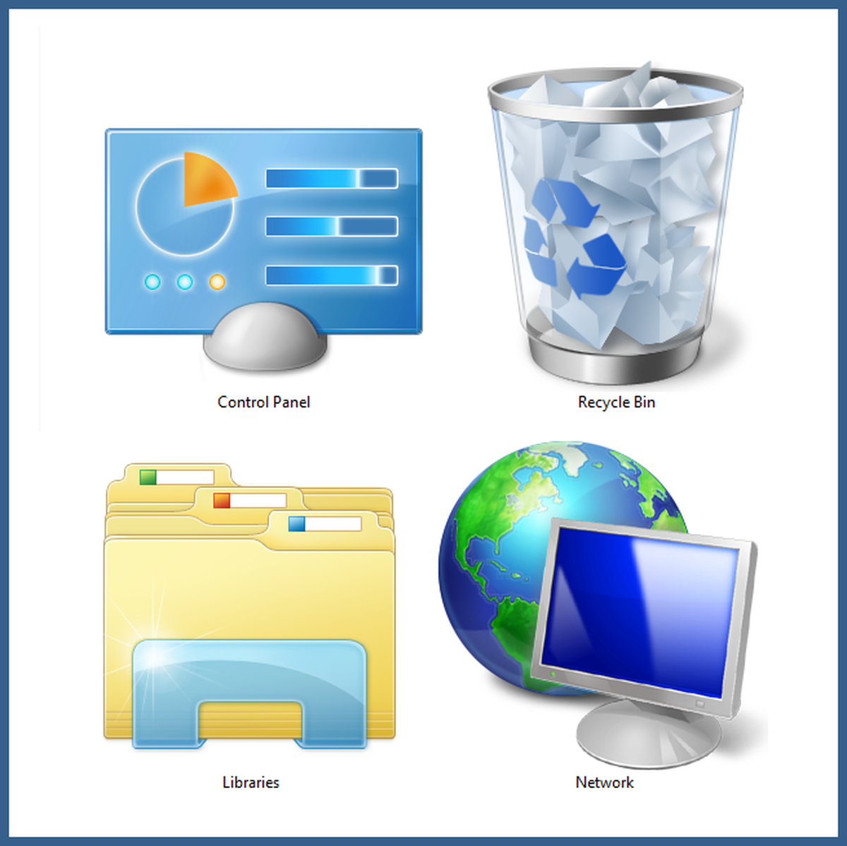 Windows control panel icon at vectorified collection of windows