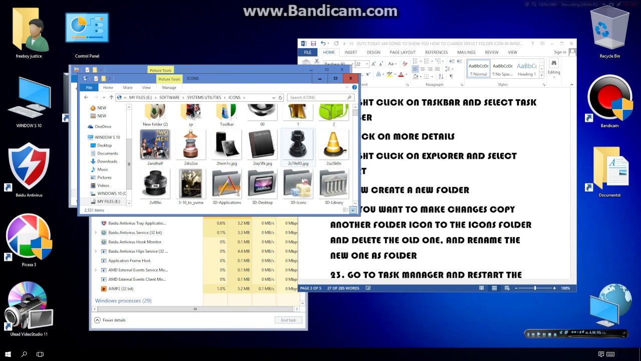 1280x720 How To Change Windows Default Folder Icon