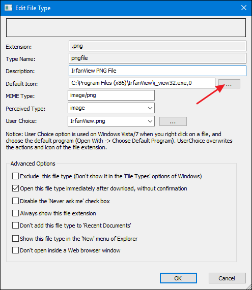495x571 How To Change The Icon For A Certain Type In Windows