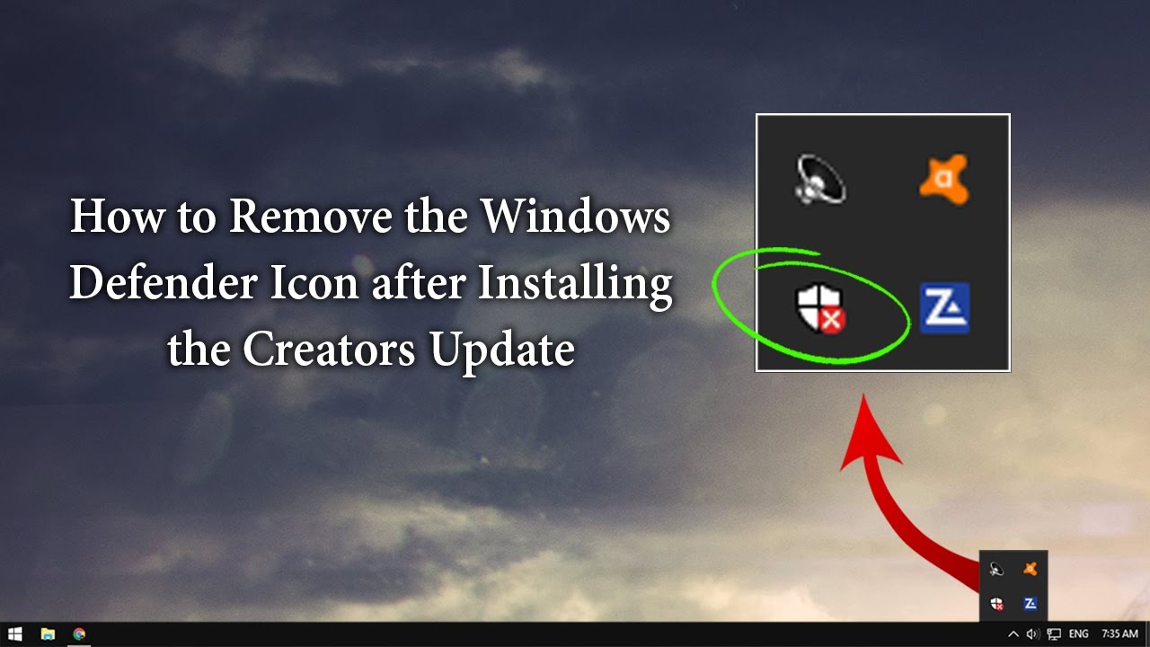 1280x720 How To Remove The Windows Defender Icon From The System Tray
