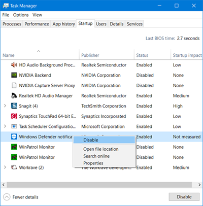 400x406 Remove Windows Defender Notification Icon In Windows