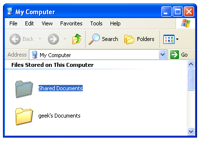 409x289 How To Remove Shared Documents Icon From My Computer In Windows Xp