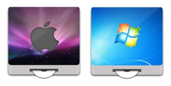 600x301 Windows Apple Drive Icon Set Psdpng