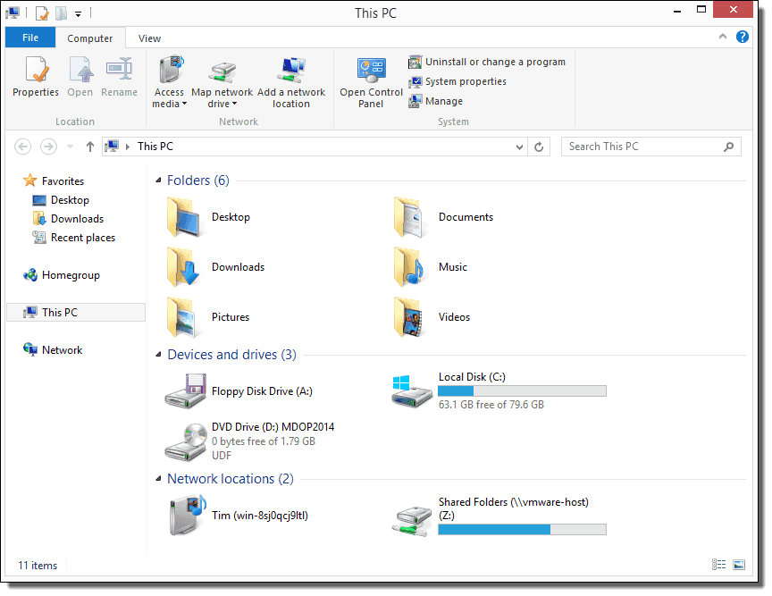 864x667 Windows Explorer Changes