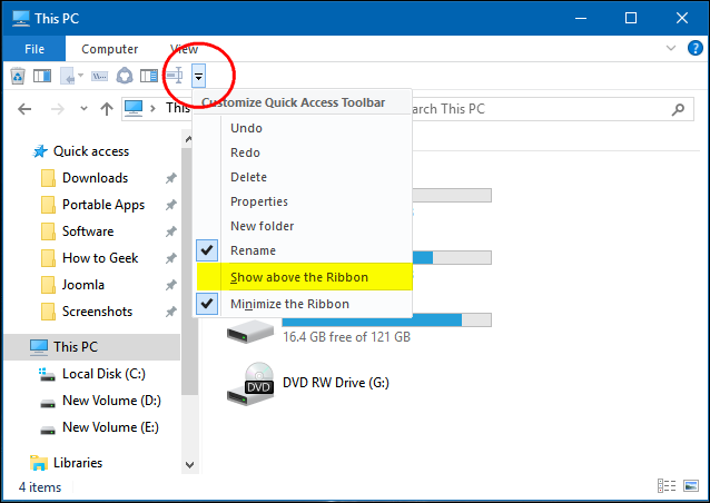 638x452 How To Customize Explorer's Quick Access Toolbar In Windows