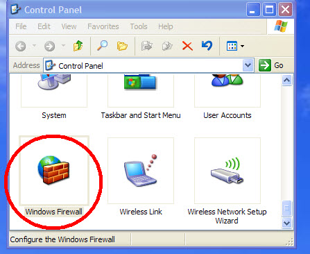 447x366 Gdc And Windows Xp Service Pack Firewall Configuration